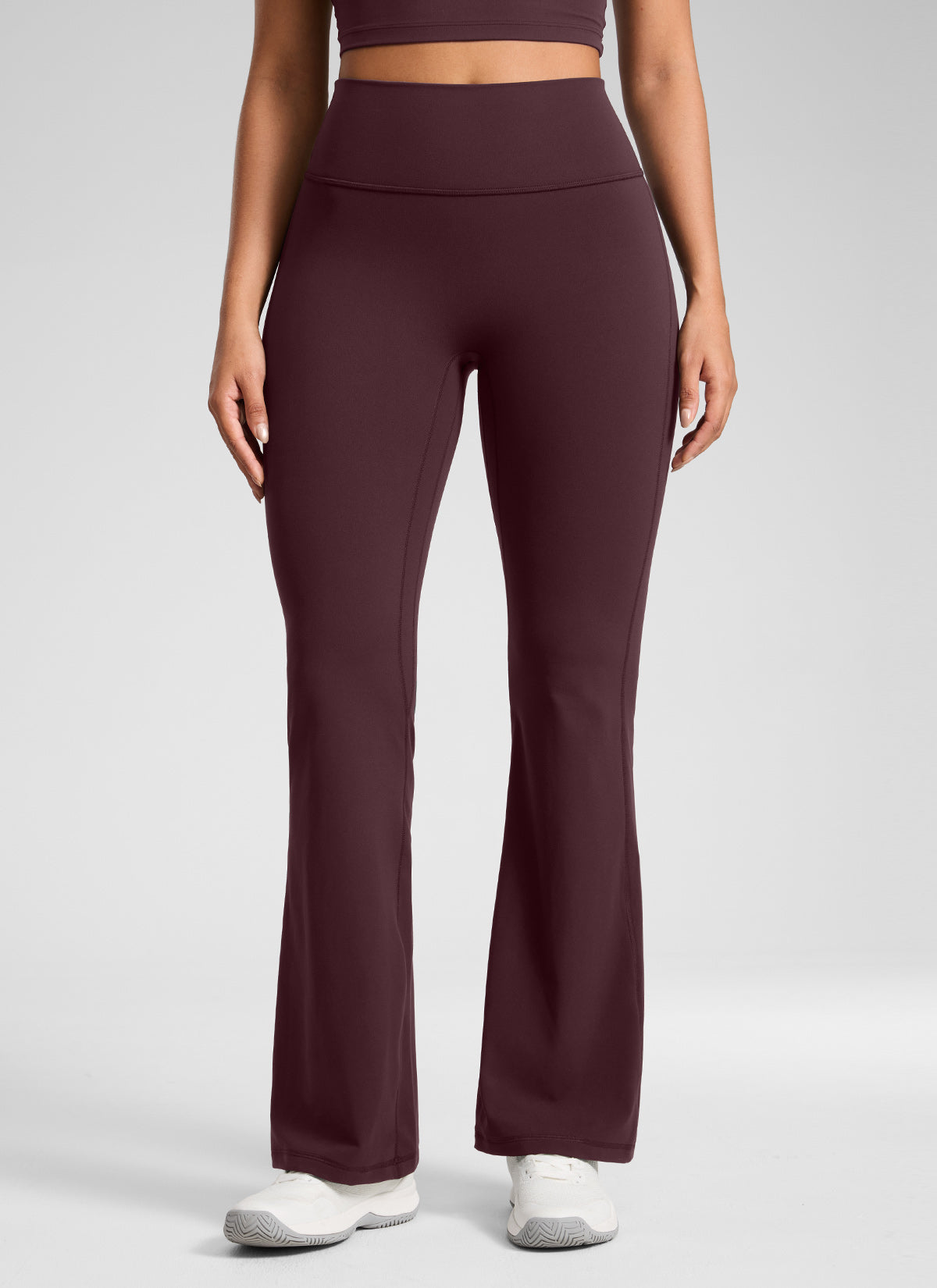 CRZ YOGA Secretsculpt™ No Front Seam Flare Legging 31'', official product photo