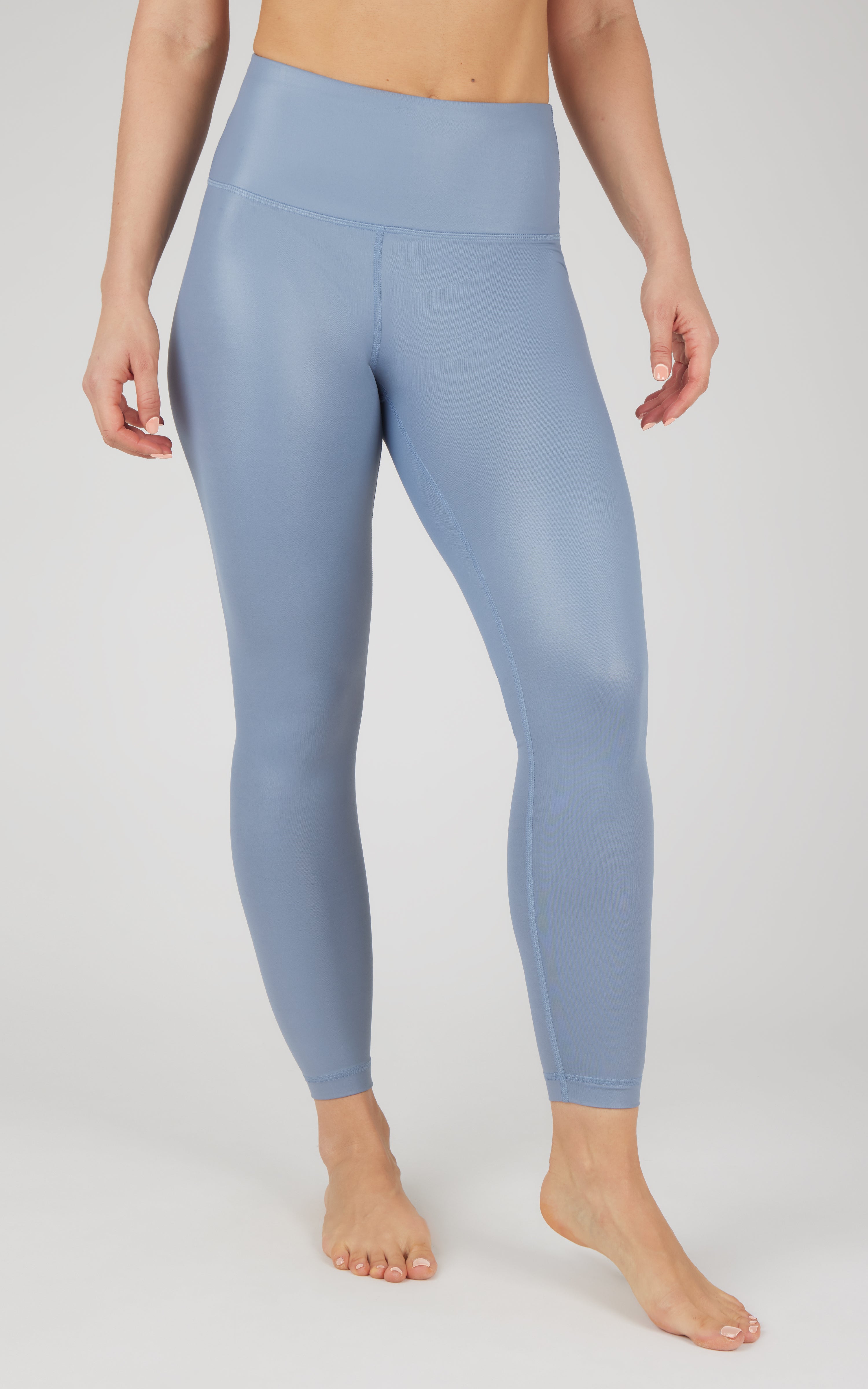 90 Degree by Reflex Interlink Faux Leather High Waist Cire 7/8 Ankle, official product photo